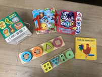 Пъзел, книжки и дървени играчки за 2г