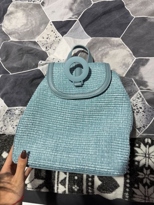 Дамска синя раница