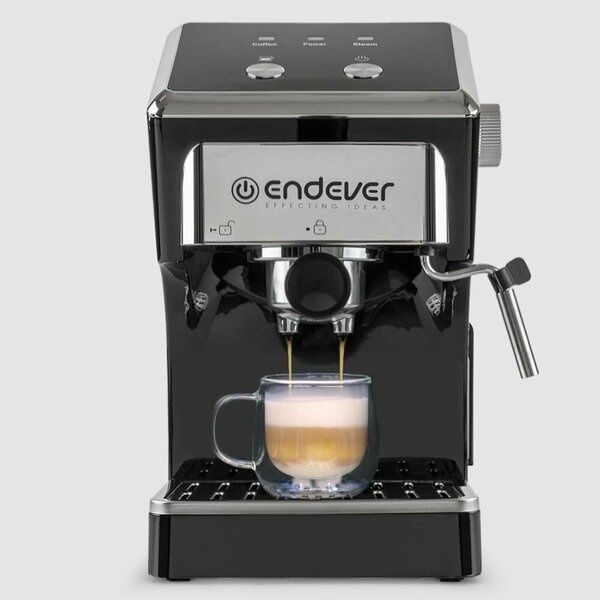 Кофеварка рожковая с капучинатором Endever Costa-1085