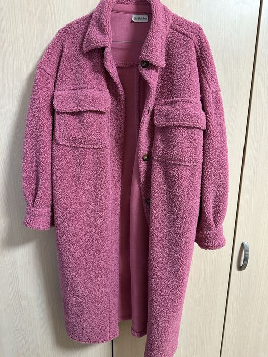 Дамско розово  палто