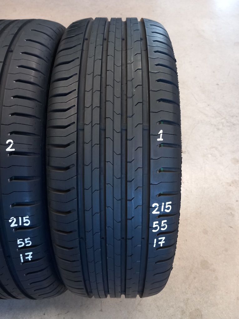 215/55R17 94V 4бр.CONTINENTAL ContiEcoContact 5 Неразличими от НОВИ