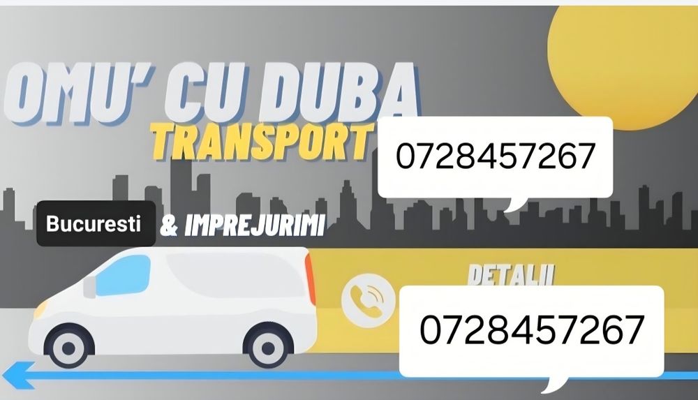 Transport / saci moloz etc/ mutari si multe altele