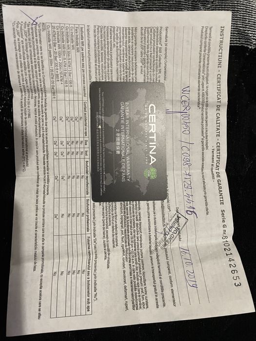 Ceas Certina podium cu alarmă