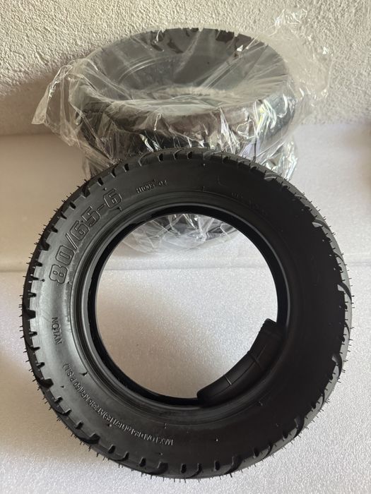 Cauciuc 80/65-6 cu camera 10X2 echivalent cu 10×3 sau 255×80