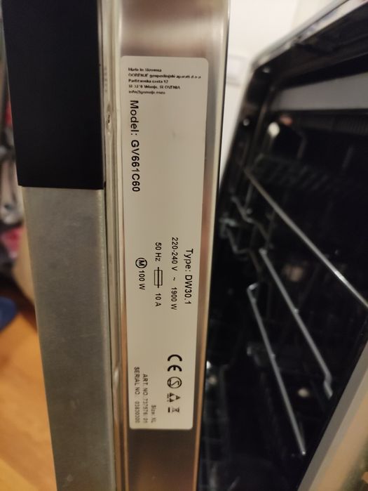 Mașină spălat vase incorporabila - Gorenje