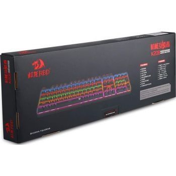 Redragon K208 Механическая клавиатура с радужной подсветкой, бесконфли