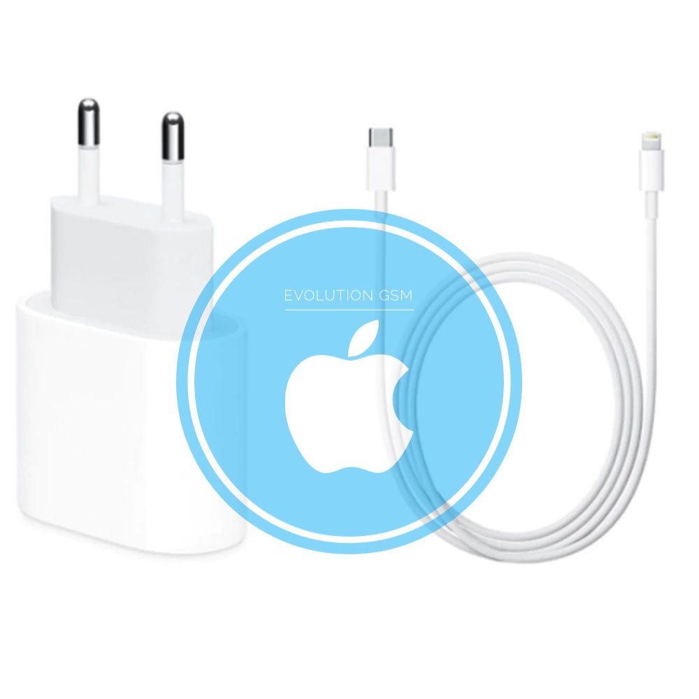 Adaptor Apple 20W si Cablu Apple Type C pentru iphone XR,SE,11,12,Max