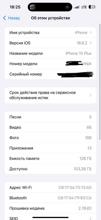 Iphone 15 plus 128 gb