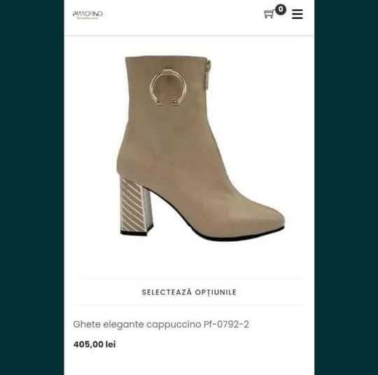 Cizmulițe/ghete dama piele noi