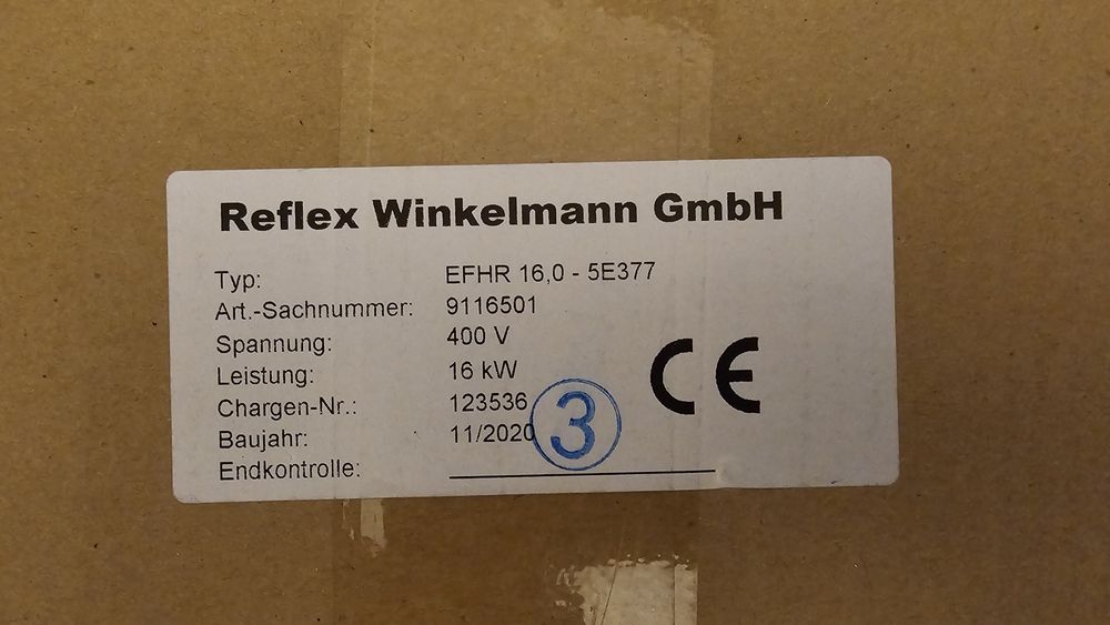 Rezistenta electrica Reflex 16 KW