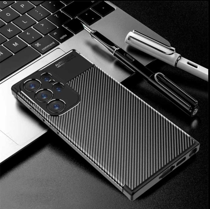 Husa Samsung S23 FE / S23 / S24 / Plus / Ultra - Model Carbon -