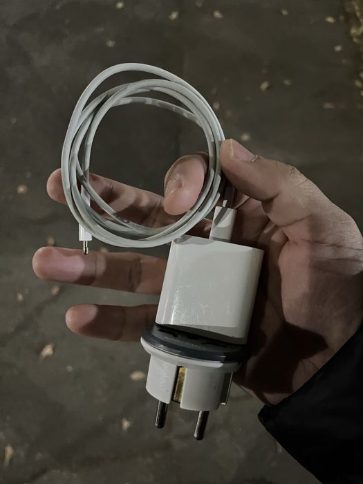 Зарядный блок 20w оригинал зарядка+ type c lighting кабель