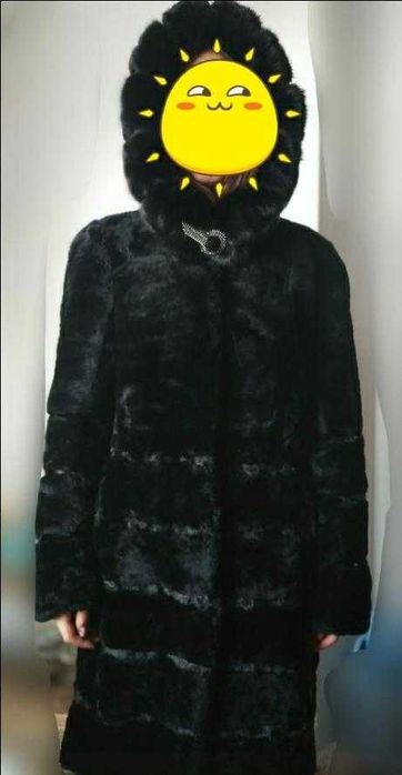 Натуральную шубу,цигейка,размер 44