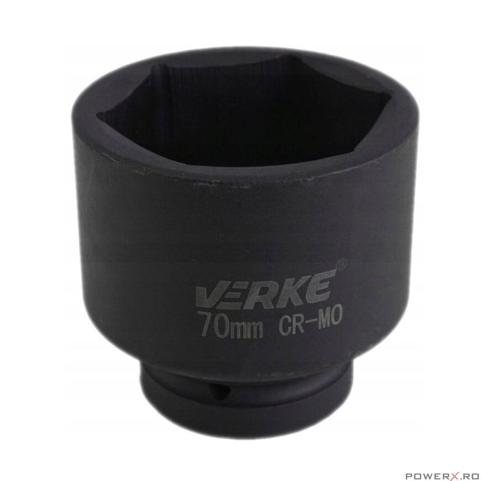 Cheie tubulara impact 70 mm, hexagonala, Verke