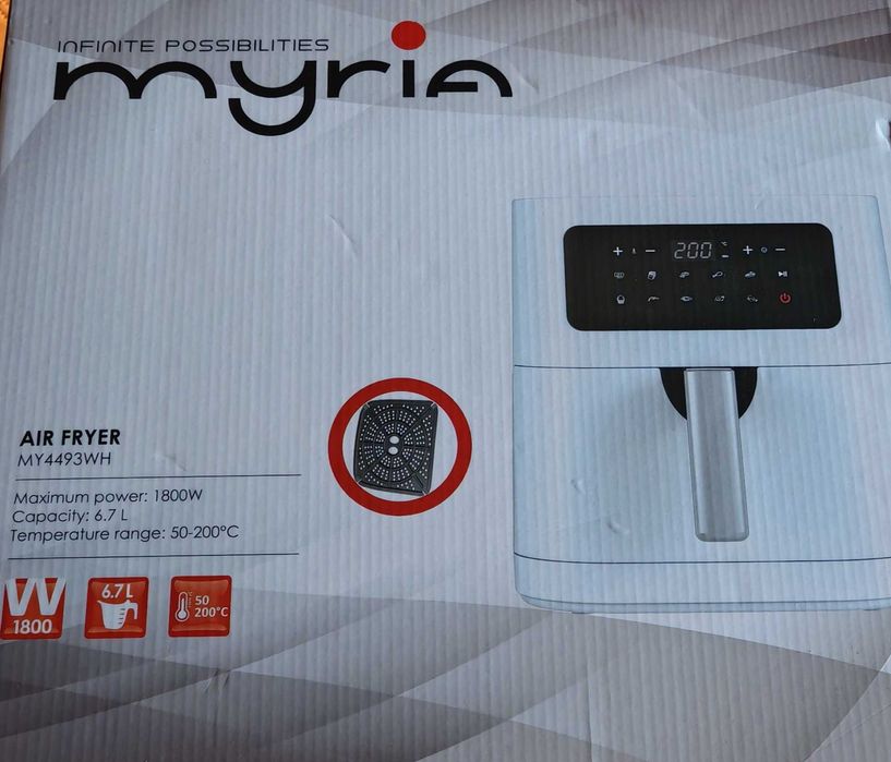 Friteuza cu aer cald MYRIA -noua