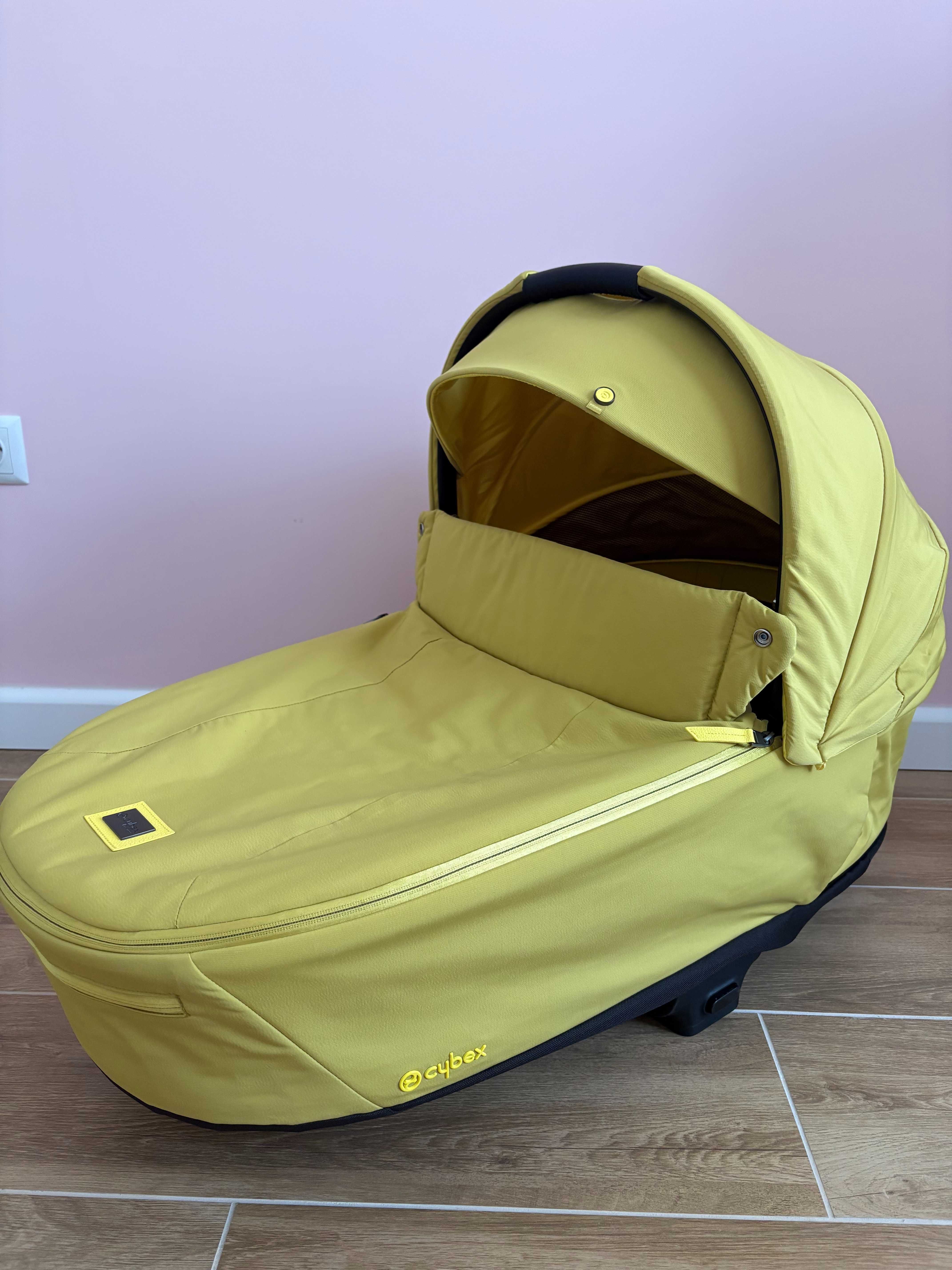 Кош за новородено Cybex Priam 4 /e-PRIAM Lux Mustard Yellow