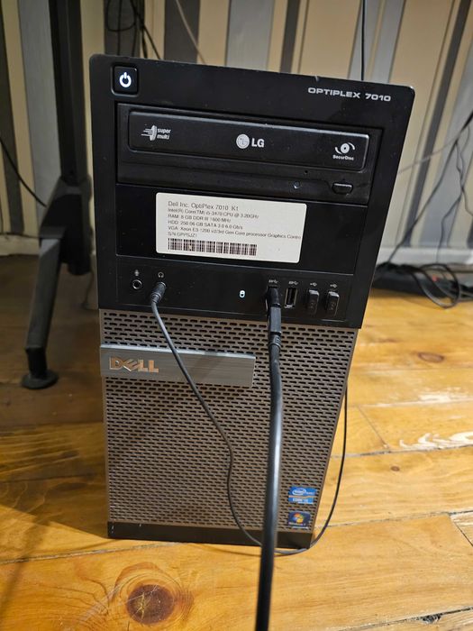 Компютър Dell Optiplex 7010 Intel i5-3470 8GB DDR3 240 gb ssd 1050 ti