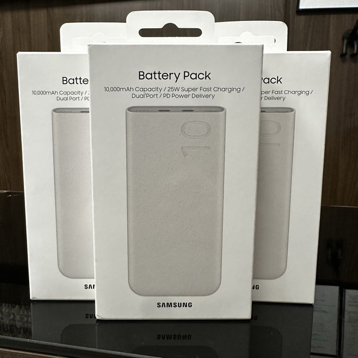 Външна батерия Samsung Power Bank 10000 mAh 25W EB-P3400XUEGEU (бежов)
