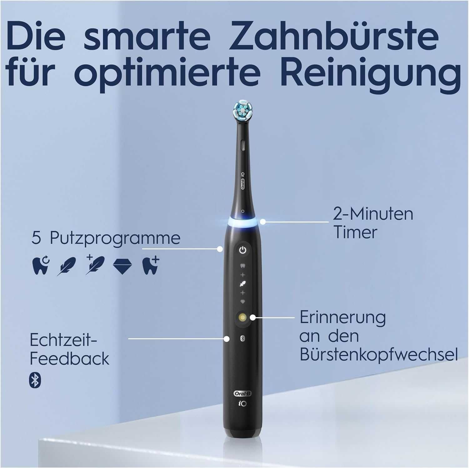 Oral-B iO Series 5 Plus Електрическа четка за зъби, + 3 резервни глави