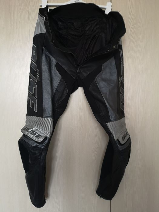 Pantaloni moto Buse fabricati din piele naturala motocicleta barbati