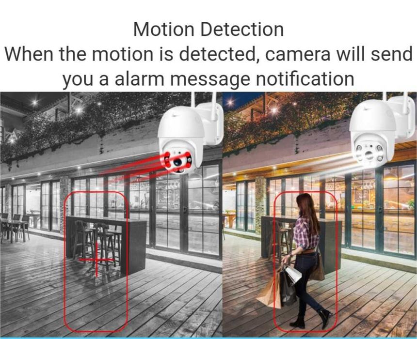 Камера, външна въртяща с 2 антени WIFI Full HD IP camera камера