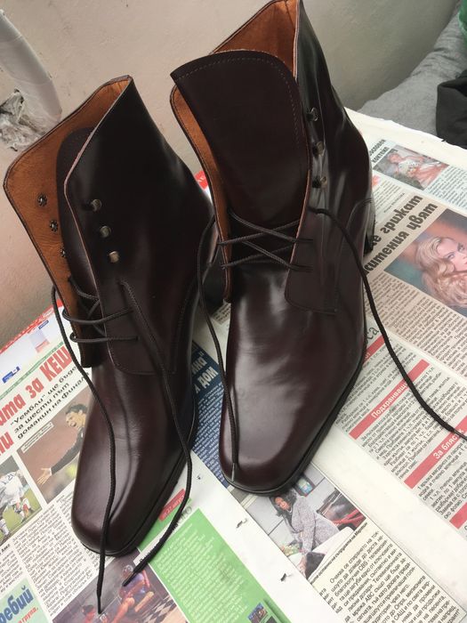 Нови италиански боти, размер 45, естествена кожа