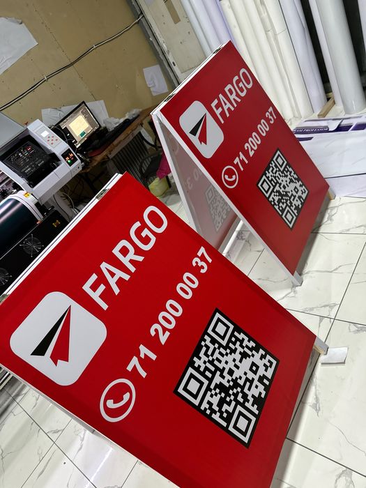 Baner pechat qlamiz !!!