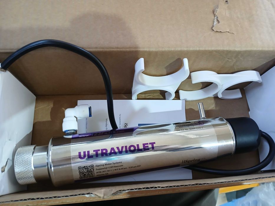 Filtru UV Apă iSpring UVF11B – 11W, 220V, 10-Inch, Control Flux