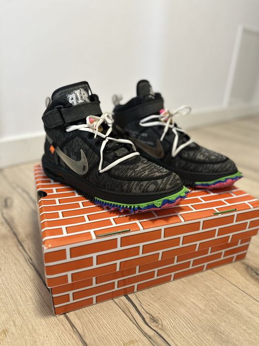 Nike x off white air force 1 mid black