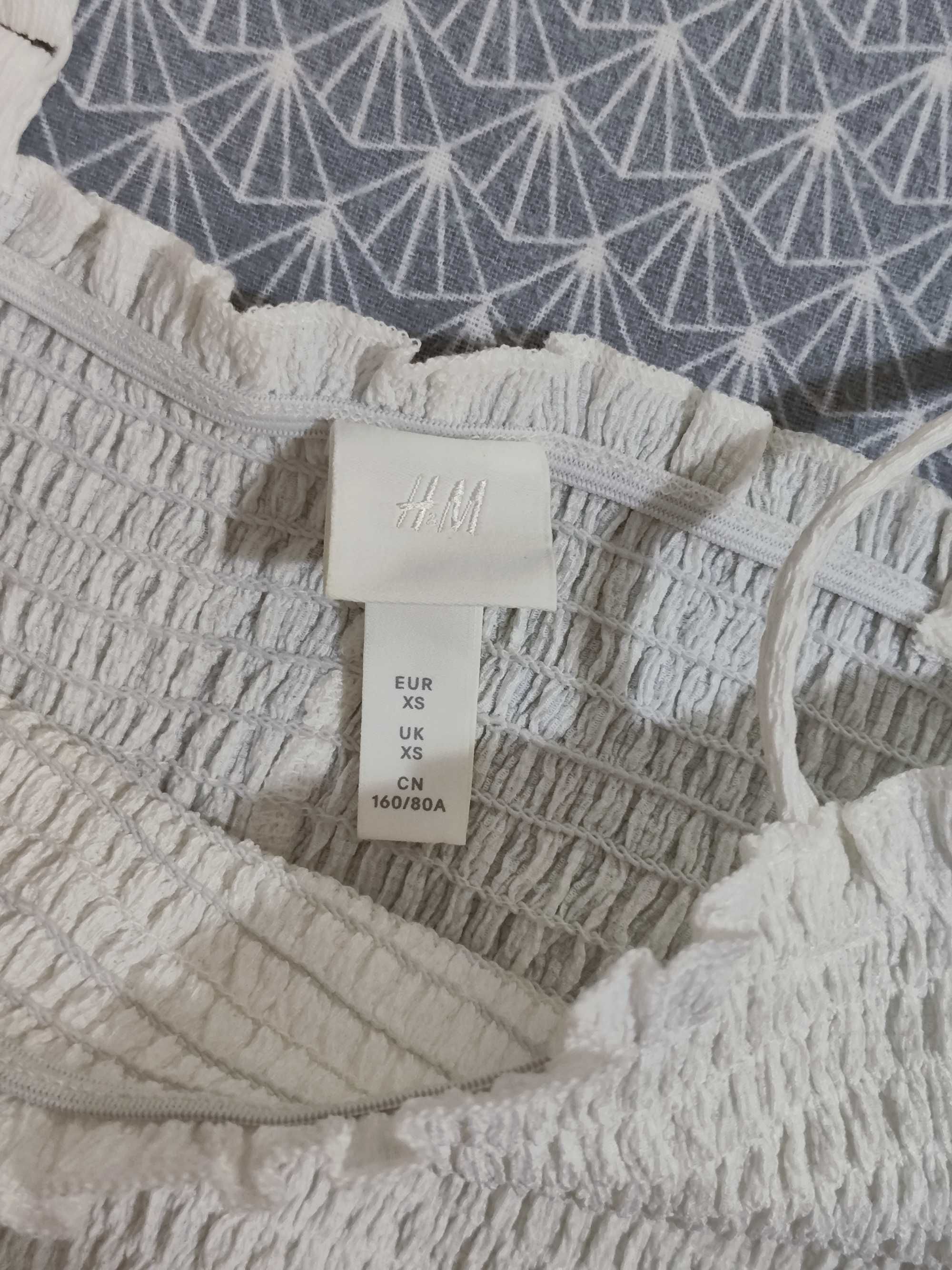 Бяла рокля H&M размер S