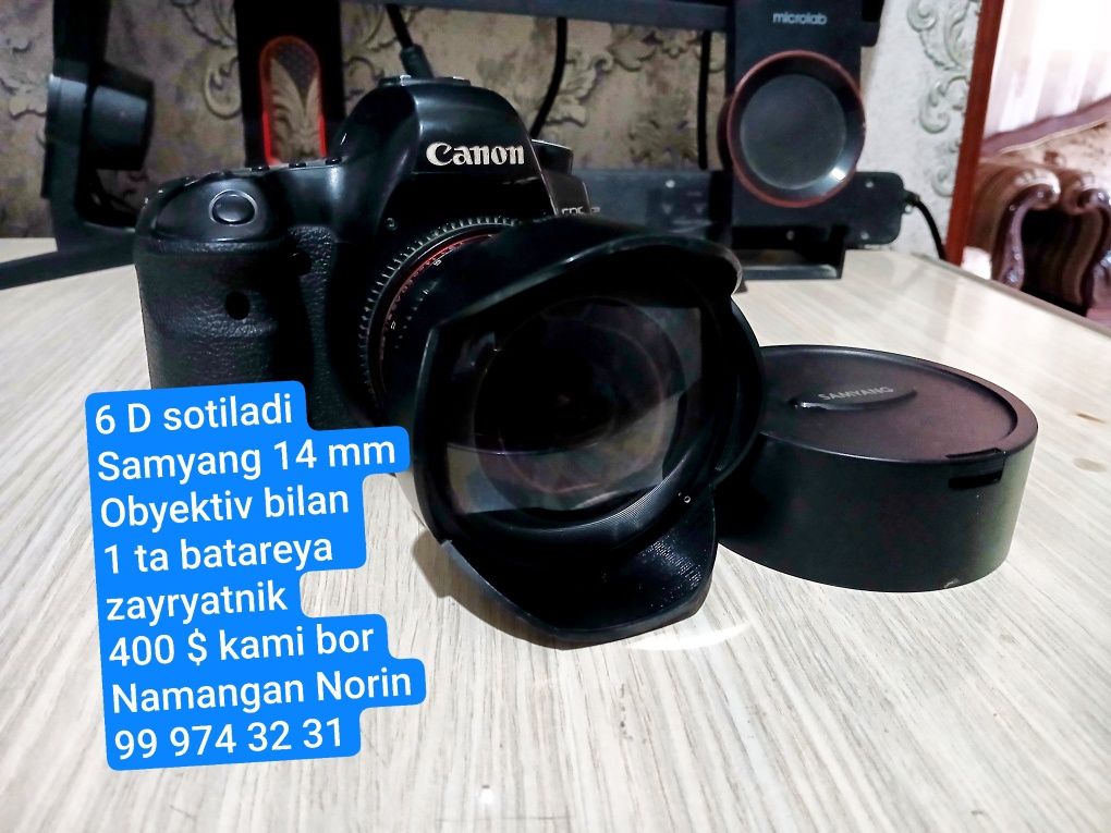 Canon 6 d sotiladi