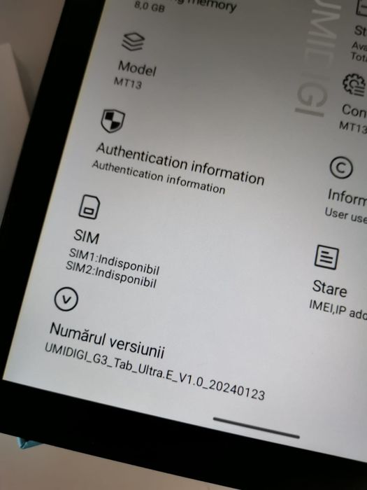 Tableta Umidigi G3 Tab Ultra Dual Sim
