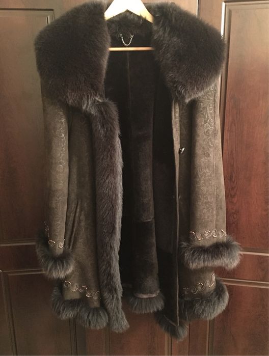 Натуральная женская дублёнка, размер 62-64, Турция