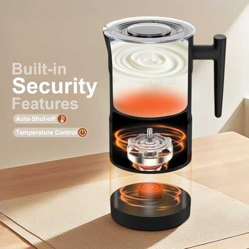 Нов Уред за разпенване затопляне на мляко Млечна пяна за секунди Кафе