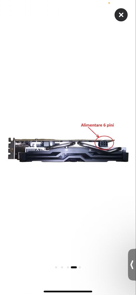 Placa video RX 580 2048SP 8GB GDDR5 256 BIT DVI-D HDMI DP 1 x 6 pini