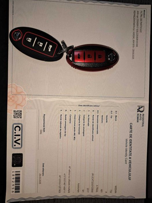 Nissan X-Trail 1.6 dCi Automat Alb 7 locuri Înmatriculat Panoramic 360