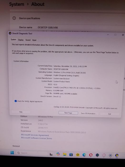 Setup Gaming PC i5 GTX1050 + Monitor + Tastatura + Mouse+căști