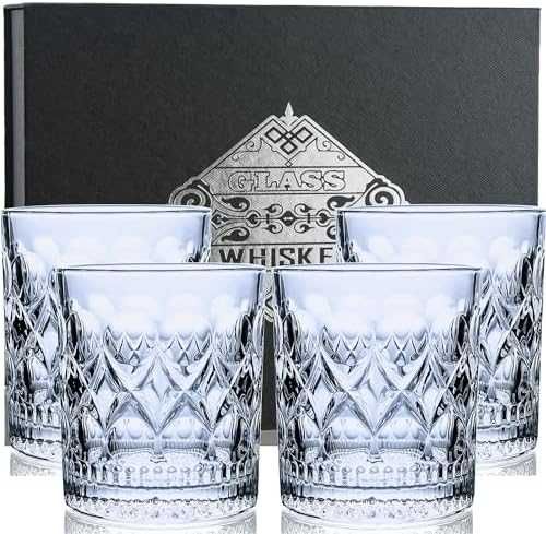 D&H Whiskey комлект от 4 чаши/Скоч Коняк Уиски/Подарък луксозен сервиз