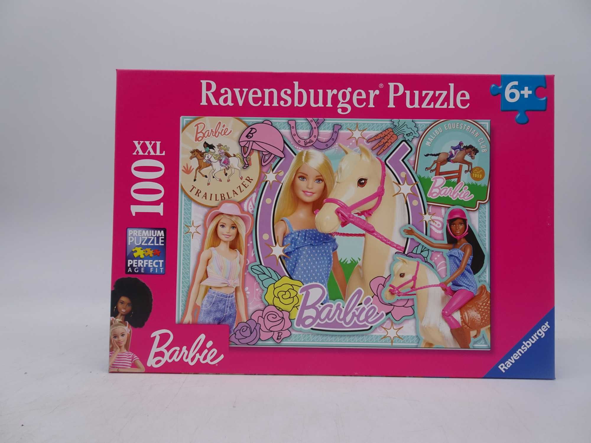 Ravensburger - Puzzle: Barbie, Puzzle-uri pentru copii 100 piese XXL,