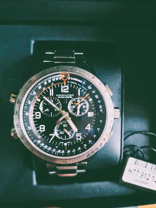 ceas Hamilton Khaki X-Wind Chronograph Quartz, în cutia originală.