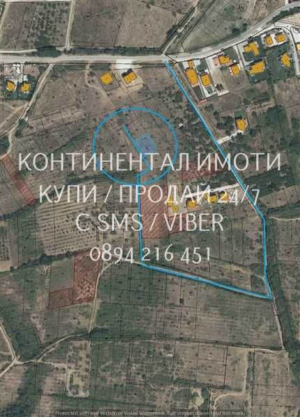 код 63012. Панорамен парцел за вилно застрояване 590м2 на 100м от шосе