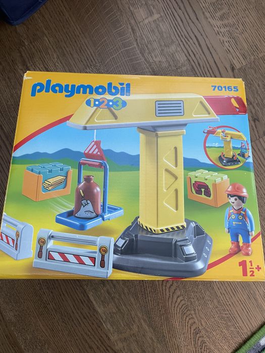 Конструктор-Playmobil  Моята първа ферма 6750 и Строител кран 70165