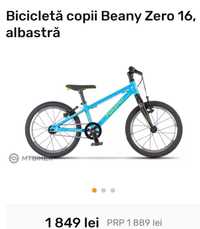 bicicleta copii Beany Zero 16 Albastra echivalentul lui Woom3