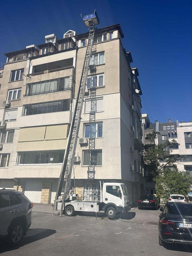 Автовишка,Телфер,Сълба за качване на материали!