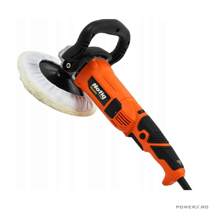 Set masina pentru polisat auto, flex polis 180mm, 2400W Notig