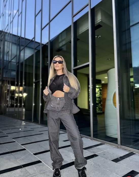 Дамски накъсани дънки