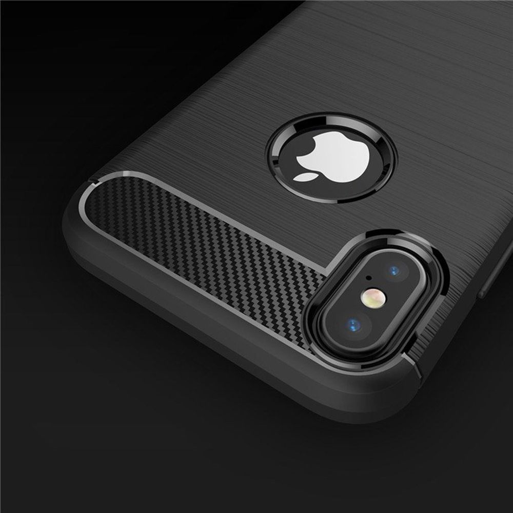 Husa din silicon pentru iPhone X / XS - Black