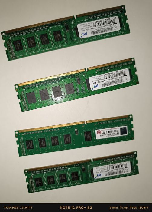 продам 4 планки озу