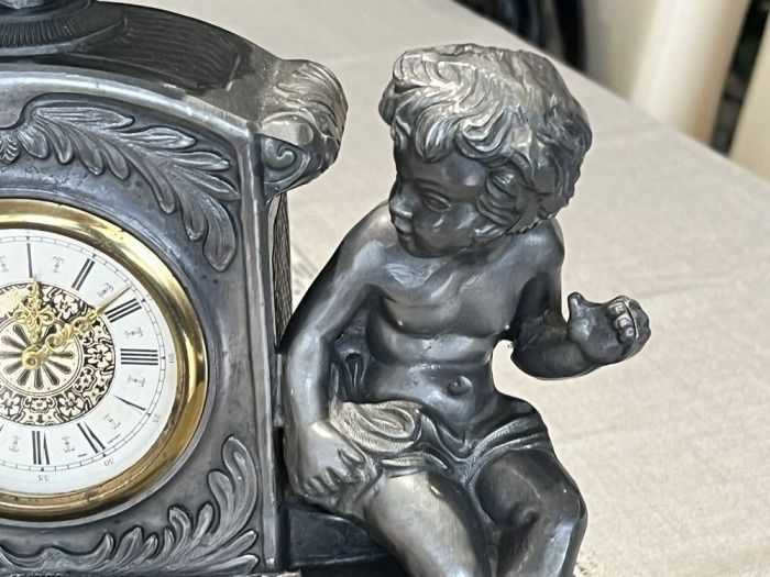 Ceas semineu superb obiect decor