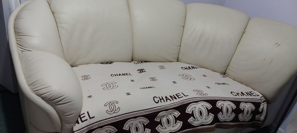 Полудиван кожанный